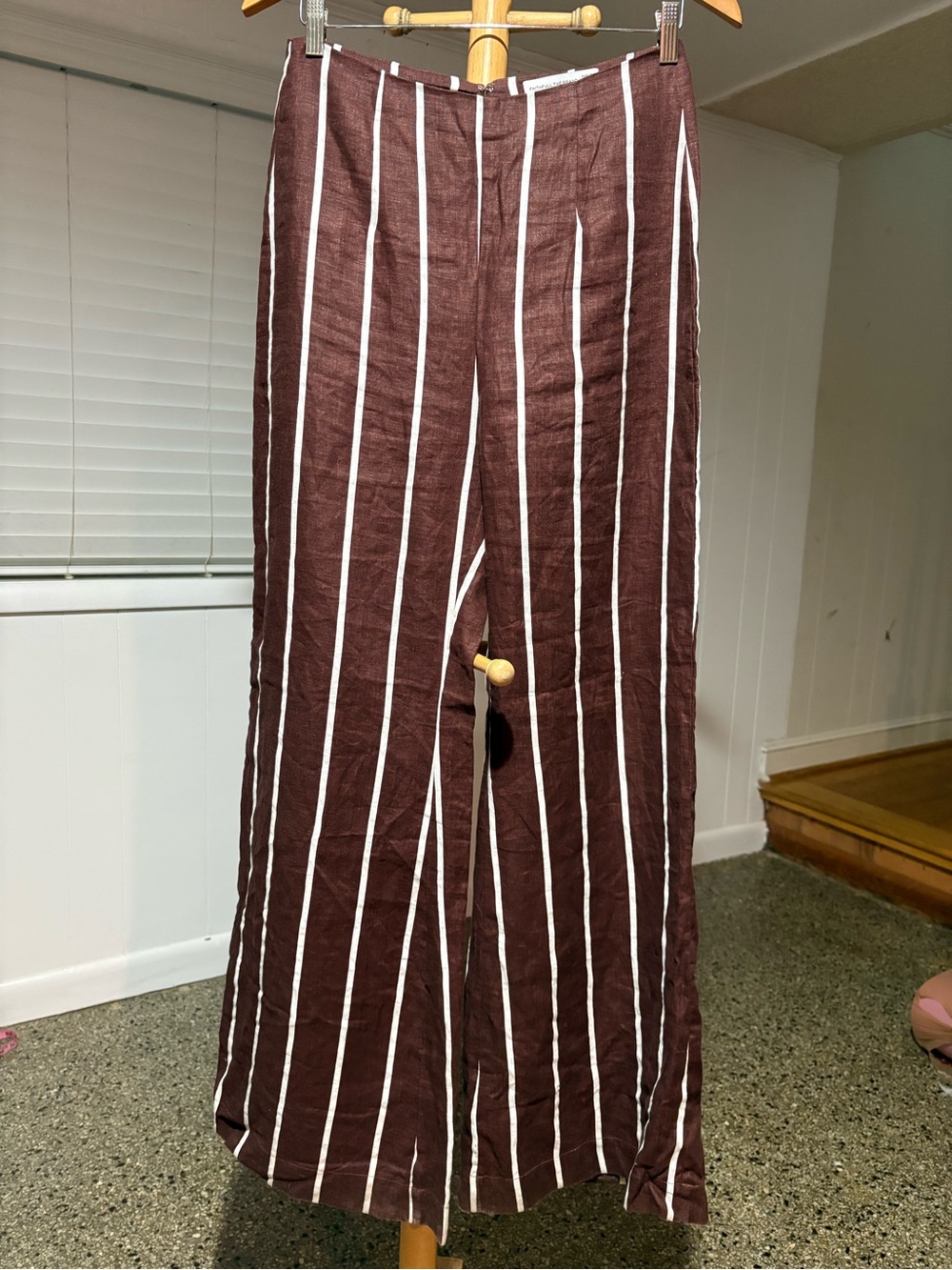 ANTHROPOLOGIE FAITHFUL THE
BRAND LA PLAGE DE MAU LINEN PANTS SIZE 8
